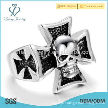 Popular design lord's prayer ring,ring knights templar,cheap skull ring